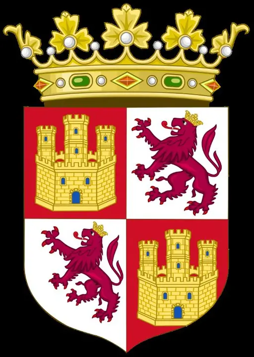 Escudo de los monarcas de la Corona de Castilla (Diseño Siglo XV)