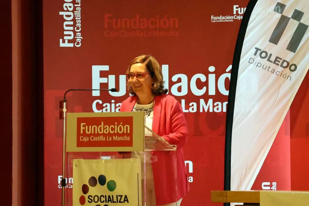 Concepcion Cedillo en la inauguracion de la jornada personas mayores