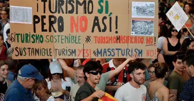 Manifestaciones contra el turismo