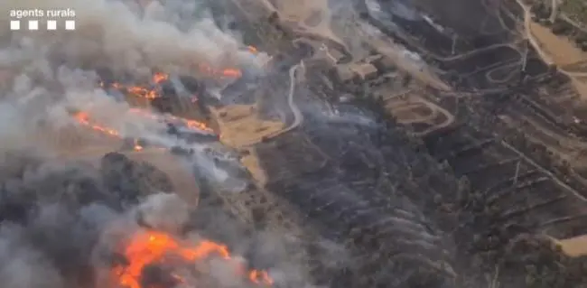 Incendio en Cataluña