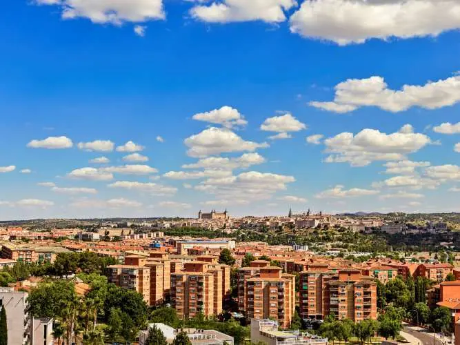 Panoramica Toledo ciudad nueva y casco histórico