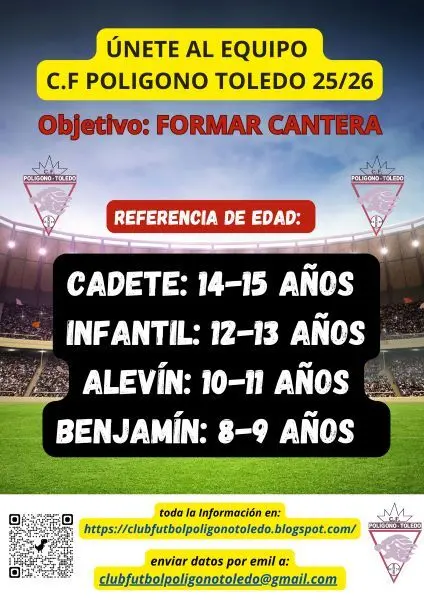 &Uacute;nete al C. F. POL&Iacute;GONO  TOLEDO 25-26