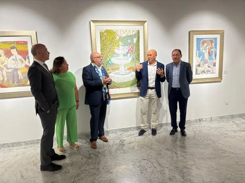 Arribas Guerrero y Ortas en la inauguracion