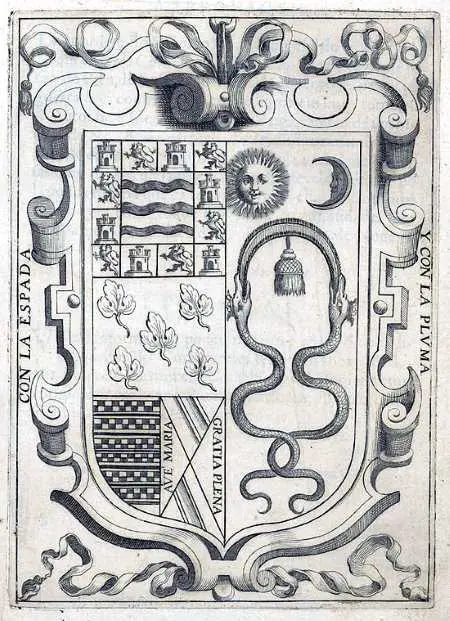 Inca Garcilaso de la Vega, escudo familiar