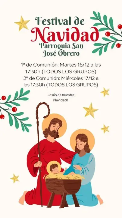 Festival de Navidad Parroquia San José Obrero. 16 y 17 de diciembre