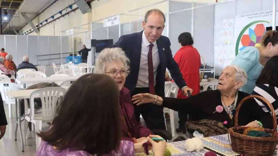 Daniel Arias en la Residencia asistida San José