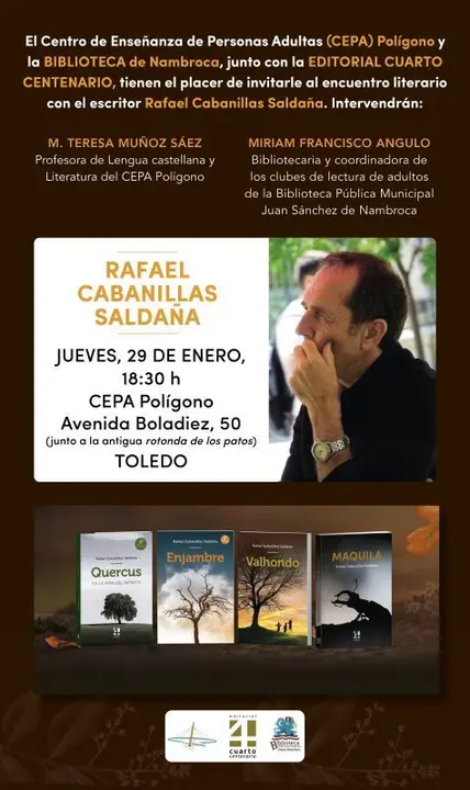 Encuentro literario Rafael Cabanillas Salda&ntilde;a en el CEPA Pol&iacute;gono 