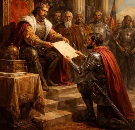 Carlos V y Pedro de Mendoza