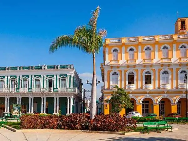 Casas virreinales en la preciosa ciudad cubana de Sancti-Spiritus