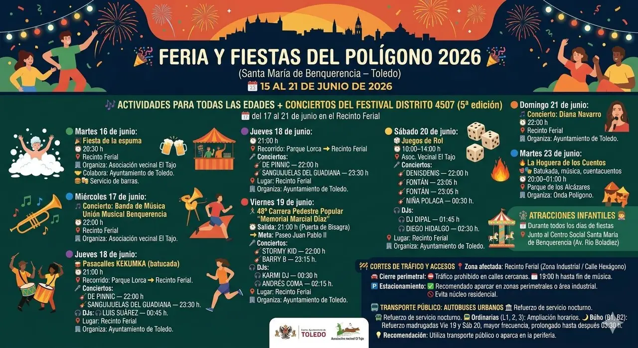 Fiestas y ferias del Pol&iacute;gono 2026