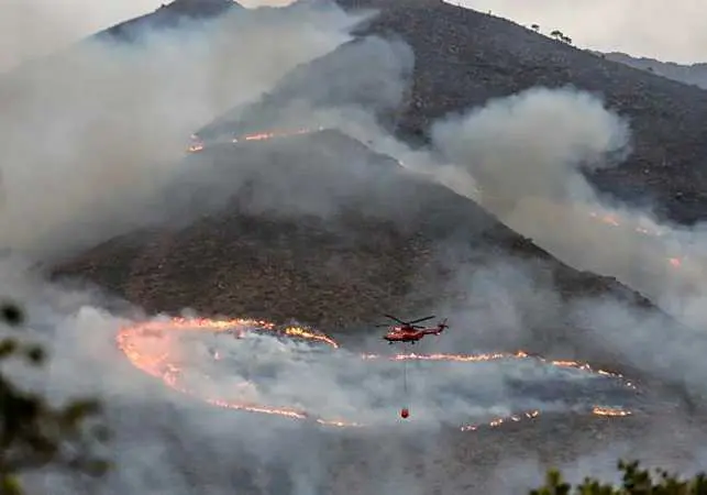 Incendio en Los Gallardos Almer&iacute;a