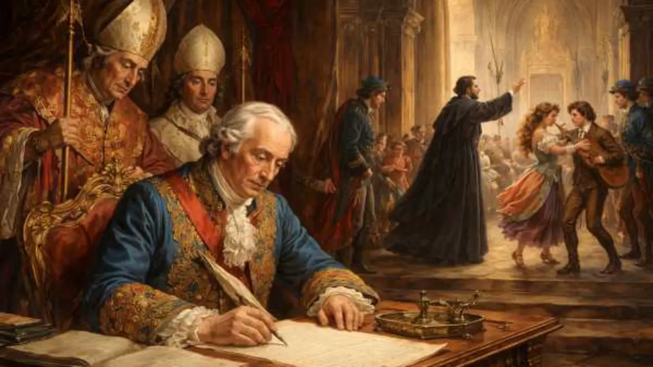 Prohibici&oacute;n de bailar en las iglesias