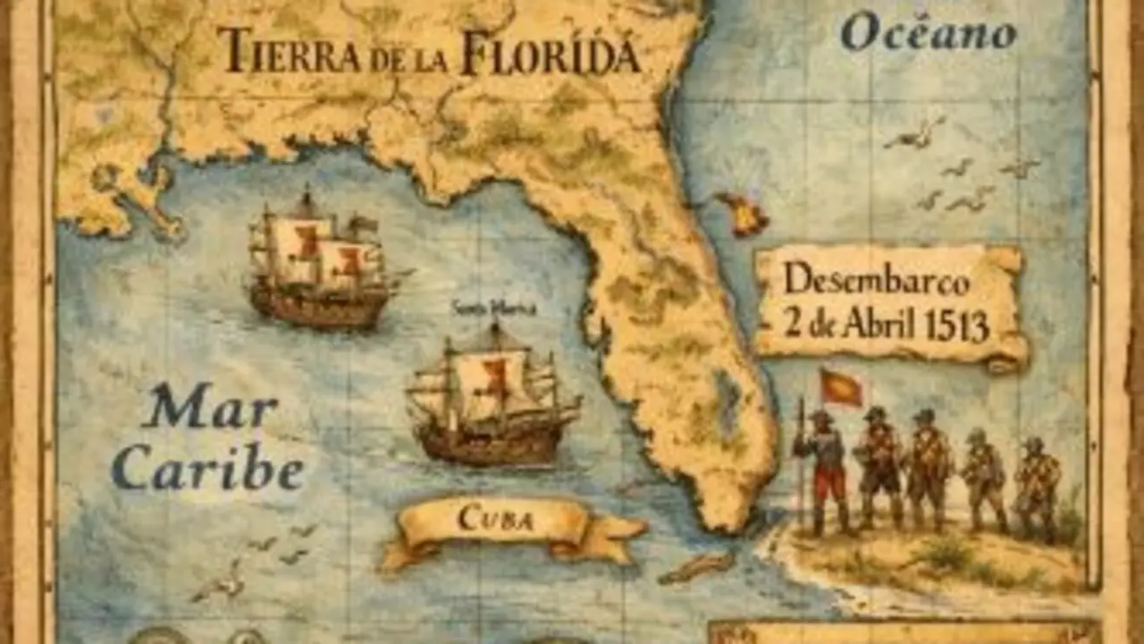 2 de abril. Juan Ponce de Le&oacute;n