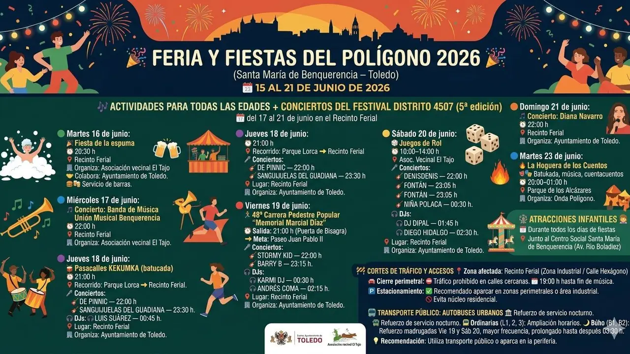 Fiestas y ferias del Pol&iacute;gono 2026
