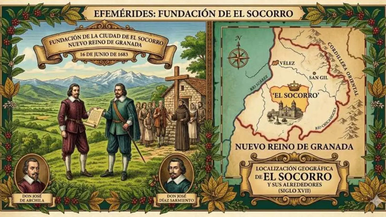 Jos&eacute; de Archila y Jos&eacute; D&iacute;az Sarmiento fundaron El Socorro (Santander, Colombia) al donar los terrenos para organizar a los colonos de la zona. Con el tiempo, este municipio se convirti&oacute; en una de las ciudades coloniales m&aacute;s pr&oacute;speras y en la cuna de la Insurrecci&oacute;n de los Comuneros