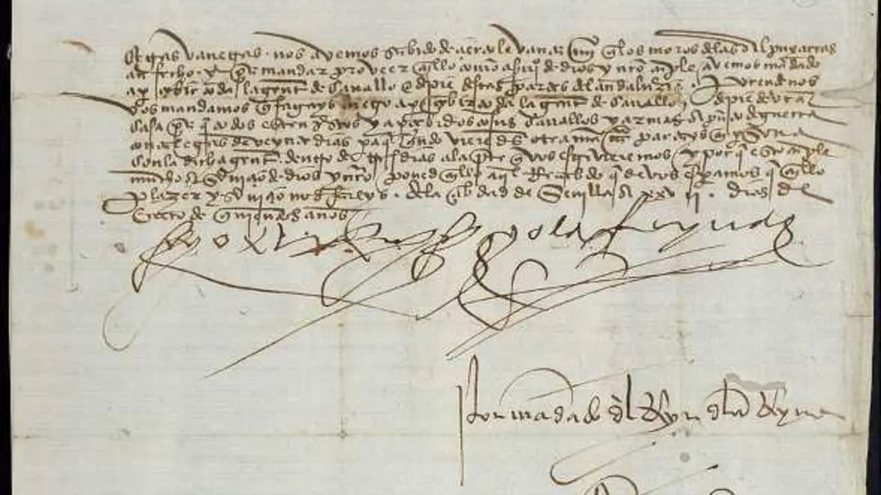 Real Provision 20 junio 1500 reyes catolicos esclavo indios Archivo General de Indias