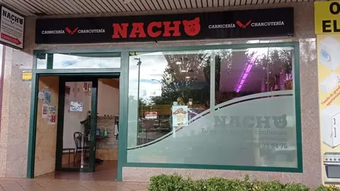 Entrada de la carniceria Nacho
