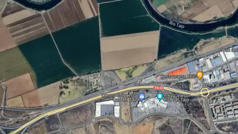 Vista aérea de la posible ubicación de la estación de AVE