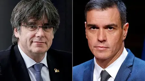 Pedro Sánchez y Carles Puidemont