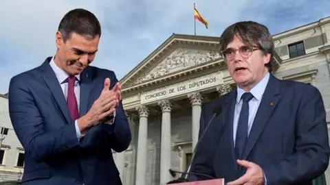 Pedro Sánchez y Carles Puidemont. Ley de Amnistía