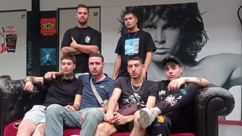 De izq a drch y up-down. Dani y Diego RG (up). PIZK, WHOISS, CKey, MDMartino (down)