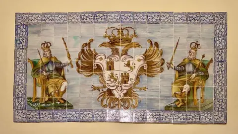 mosaico zaguan Ayuntamiento despues de la restauracion