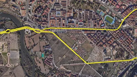 Circuito de la carrera solidaria