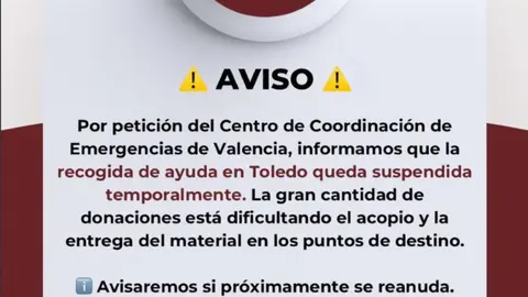 Suspendida la ayuda de recogida temporalmente
