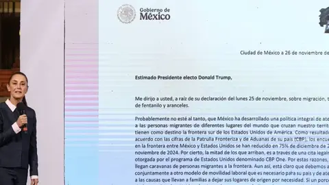 Carta del gobierno de México a Donald Trump