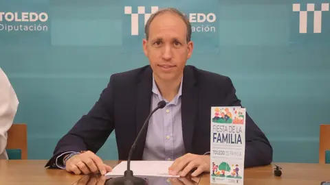Daniel Arias en la rueda de prensa