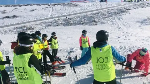 actividad en la nieve