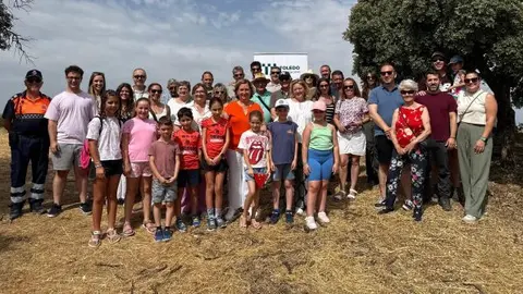 colocacion primera piedra del habitat del lince