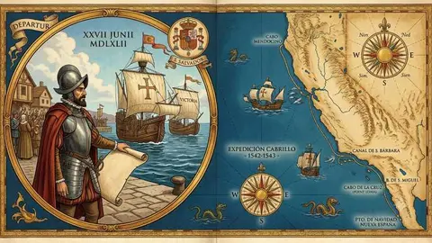 El 27 de junio de 1542, el navegante y explorador espa&ntilde;ol Juan Rodr&iacute;guez Cabrillo zarp&oacute; del puerto de Navidad (Nueva Espa&ntilde;a) con el objetivo de explorar la costa del Pac&iacute;fico y encontrar un paso hacia el norte llegando a la Bah&iacute;a de San Diego.