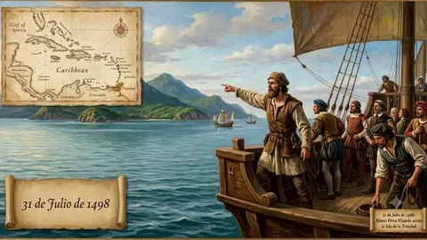 Avistamiento de la Isla de Trinidad en Venezuela