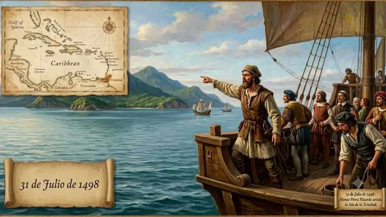 Avistamiento de la Isla de Trinidad en Venezuela
