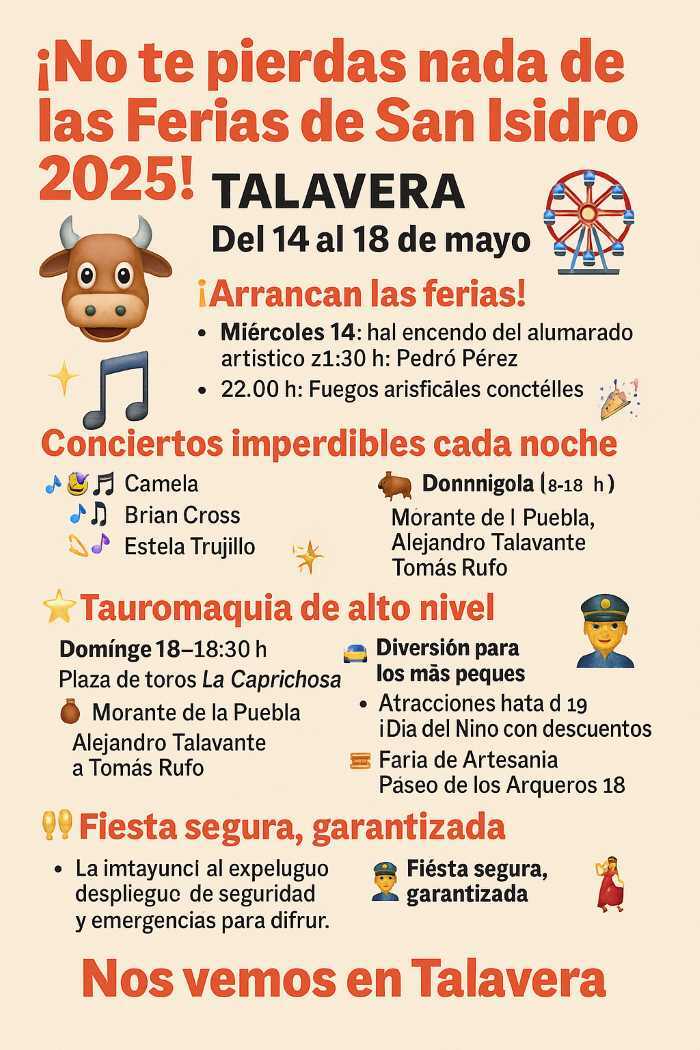 Cartel de Ferias Talavera