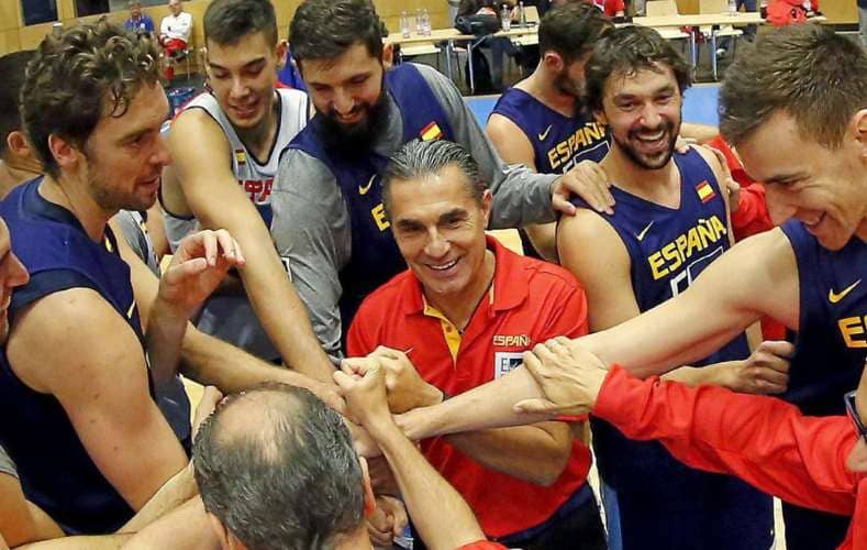 Sergio y sus jugadores