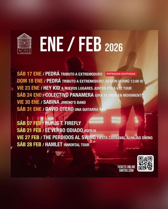 Círculo de Arte Toledo. Enero y febrero