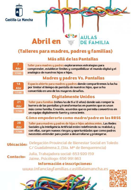 Aulas de Familia Talleres para padres y madres